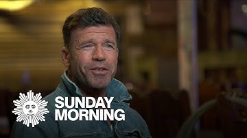 Taylor Sheridan interviewing with CBS News Sunday Morning June 12, 20022.