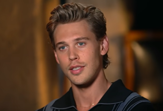 Austin Butler interviewing with CBS Sunday Morning on May 29, 2022.