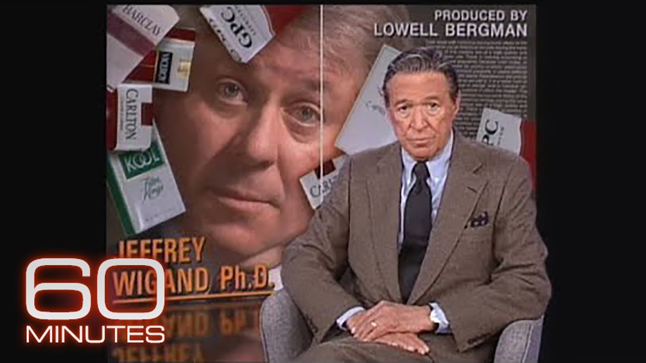 The "60 Minutes" segment about Jeffrey Wigand, a whistleblower in the tobacco industry, that resulted in his and CBS producer Lowell Bergman's struggling legally as they defend his testimony against efforts to discredit and suppress it by CBS and Wigand's former employer, Brown and Williamson Tobacco Company. Photo Credit: 60 Minutes
