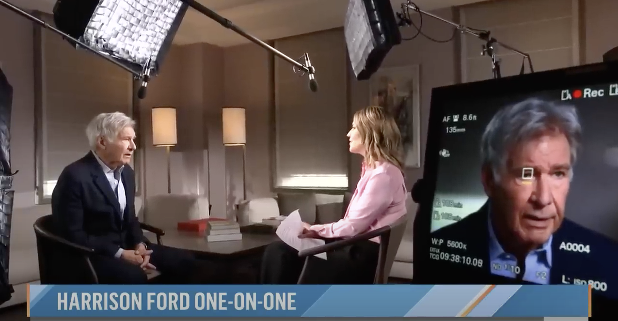 (L to R) Harrison Ford talks with Today show host Savannah Guthrie about his storied 60 year career that featured iconic roles in "Star Wars" and "Indiana Jones," and about his foray into television with Paramount+'s "1923" and why he's not done yet in Hollywood. Photo Credit: Today Show/ NBC Universal
