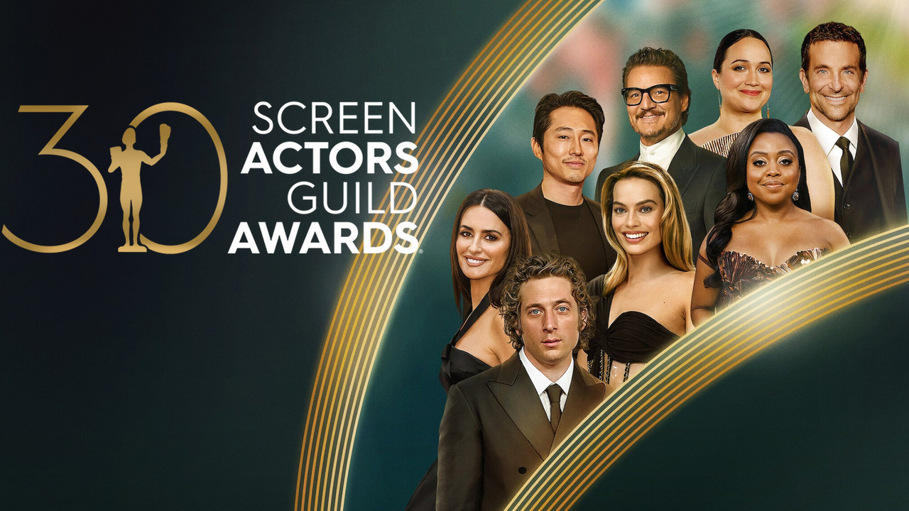 The 30th Annual Screen Actors Guild Awards, honoring the best achievements in film and television performances for the year 2023, was presented on February 24, 2024, at the Shrine Auditorium and Expo Hall in Los Angeles, California. For the first time, the ceremony streamed live on Netflix, starting at 8:00p.m. EST / 5:00p.m. PST. Hosted by English actor Idris Elba, while Tan France and Elaine Welteroth presented the show's red-carpet and backstage interviews. The telecast was produced for the first time by Silent House Productions, with Alex Rudzinski serving as director. Before the nominations announcement, Entertainment Weekly and the Screen Actors Guild co-hosted the inaugural SAG Awards Season Celebration, presented by City National Bank, on December 14, 2023, in Los Angeles. The nominees were announced on January 10, 2024, by Kumail Nanjiani and Issa Rae via the SAG Awards' and Netflix's Instagram Live. Barbra Streisand was announced as the 2023 SAG Life Achievement Award recipient on December 14, 2023. Photo Credit: Netflix/SAG-AFTRA