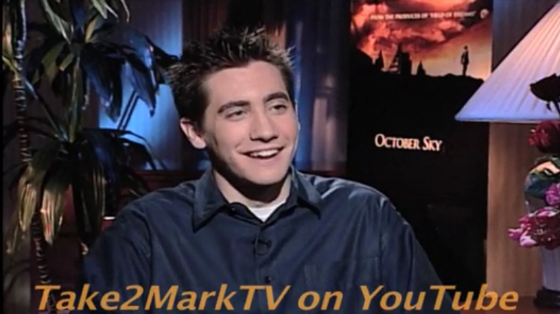 Jake Gyllenhaal being interviewed in 1999 by take2MarkTV. Photo Credit:YouTube/take2MarkTV