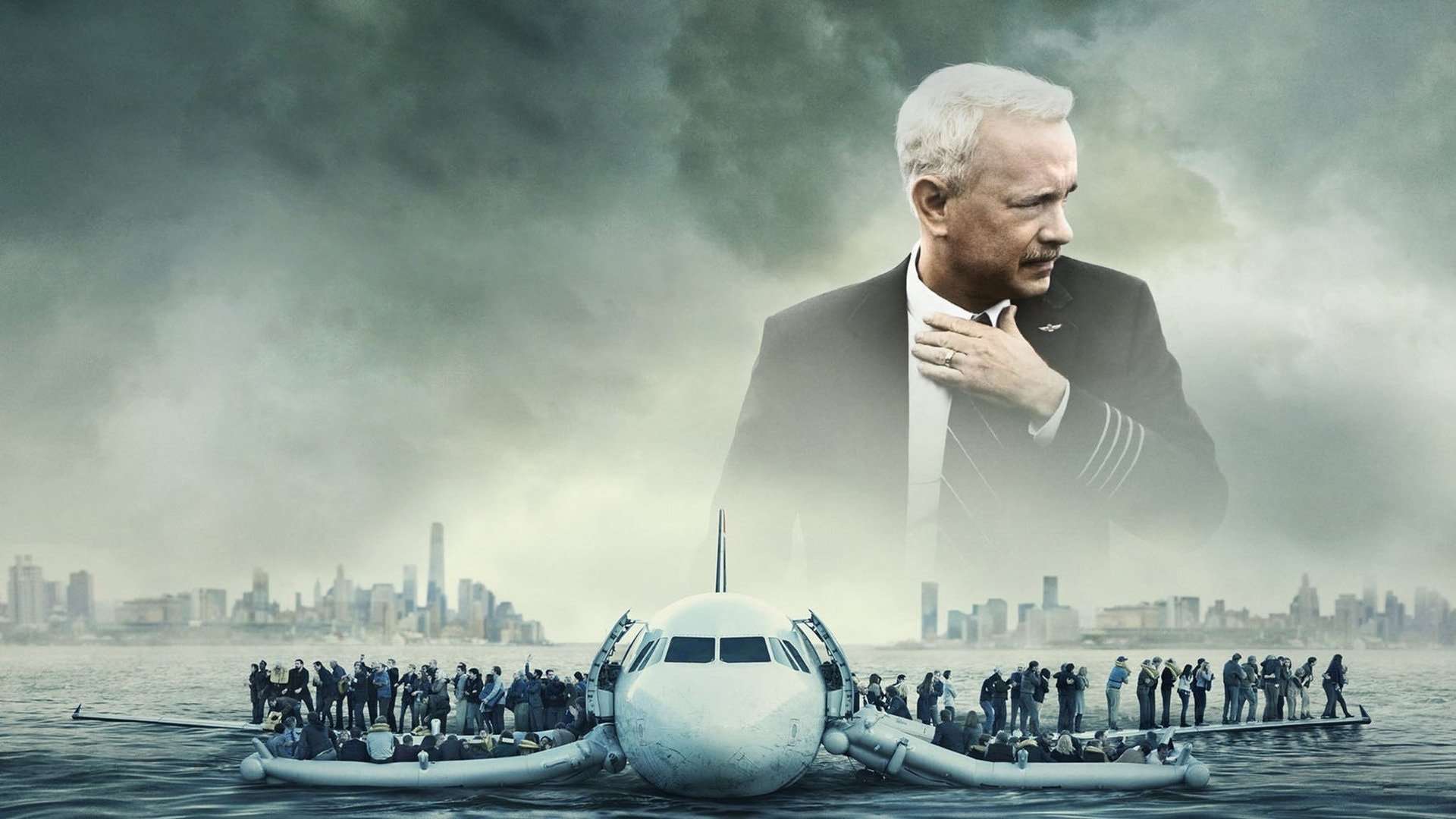 Directed by Clint Eastwood, Written by Todd Komarnicki, Based on "Highest Duty" by Chesley "Sully" Sullenberger, and Jeffrey Skiles, Produced by Clint Eastwood, Frank Marshall, Tim Moore, Allyn Stewart, and Steven Mnuchin, Starring: Tom Hanks, Aaron Eckhart, Laura Linney, with Cinematography by Tom Stern, and Edited by Blu Murray, with Music by Christian Jacob, and The Tierney Sutton Band, Production compa: Village Roadshow Pictures, Flashlight Films, The Kennedy/Marshall Company, Malpaso Productions, Orange Corp, and Distributed by Warner Bros. Pictures (2016)
