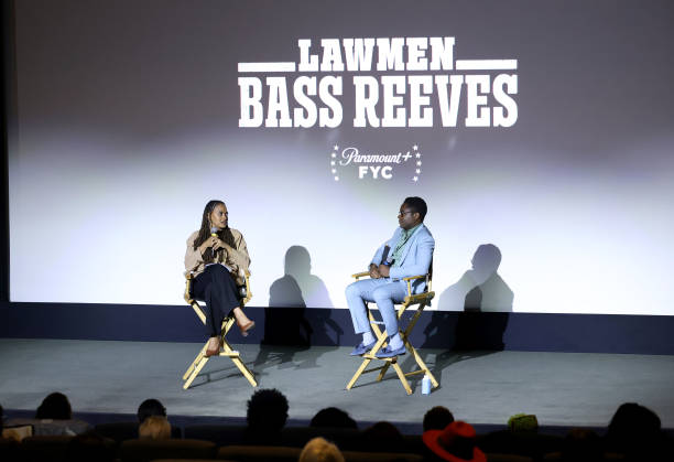 Ava DuVernay and David Oyelowo attend the "Lawmen: Bass Reeves" SAG Screening on February 01, 2024 in Los Angeles, California. Photo by Jesse Grant/Getty Images for Paramount+