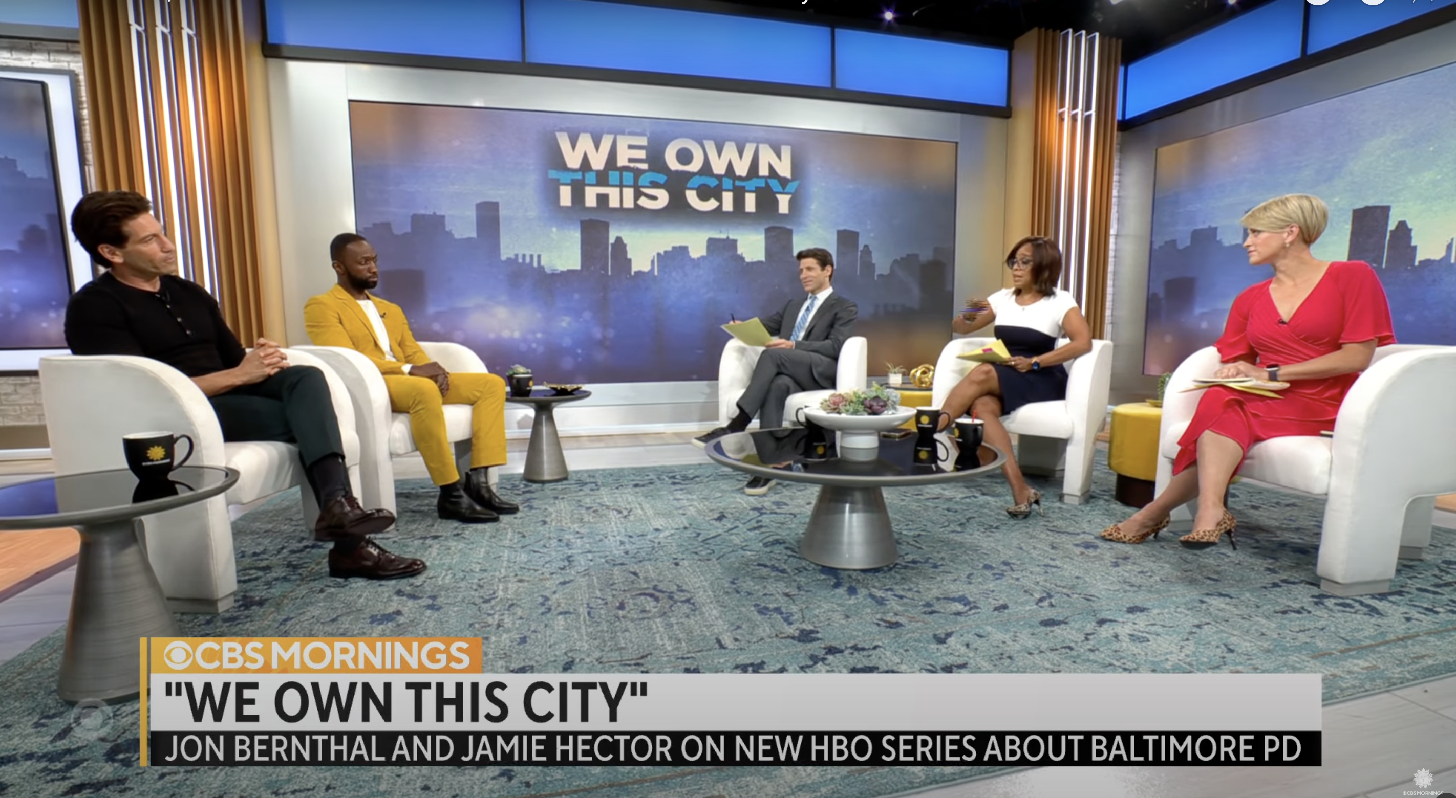 Actors Jon Bernthal and Jamie Hector join "CBS Mornings" to talk about their roles in the new HBO limited series "We Own This City." They discussed what it was like to play law enforcement officers and how they each prepared for their part. Photo Credit: CBS Mornings
