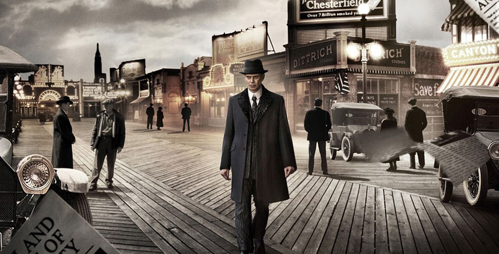 Genre: Crime drama, Period drama, Serial drama, Created by Terence Winter, and Based on "Boardwalk Empire: The Birth, High Times, and Corruption of Atlantic City" by Nelson Johnson, Starring: Steve Buscemi, Michael Pitt, Kelly Macdonald, Michael Shannon, Shea Whigham, Aleksa Palladino, Michael Stuhlbarg, Stephen Graham, Vincent Piazza, Paz de la Huerta, Michael Kenneth Williams, Anthony Laciura, Paul Sparks, Dabney Coleman, Jack Huston, Gretchen Mol, Charlie Cox, Bobby Cannavale, Ron Livingston, Jeffrey Wright, Ben Rosenfield, with Theme music composer: The Brian Jonestown Massacre, and Opening theme: "Straight Up and Down", Country of origin: United States, with Original language: English, No. of seasons: 5, No. of episodes: 56, with Executive producers: Terence Winter, Martin Scorsese, Mark Wahlberg, Tim Van Patten, Howard Korder, and Stephen Levinson, and Production location: New York City, with Editors: Kate Stanford, and Tim Streeto, with Camera setup: Single-camera, and Running time: 50–73 minutes, with Production companies: HBO Entertainment, Leverage Entertainment, Closest to the Hole Productions, Sikelia Productions, Cold Front Productions, Original release Network: HBO