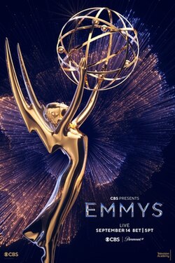 The 77th Primetime Emmy Awards will honor the best in American prime time television programming from June 1, 2024, until May 31, 2025, as chosen by the Academy of Television Arts & Sciences.[1] The awards ceremony is scheduled for September 14, 2025, at the Peacock Theater in Downtown Los Angeles, California, with CBS and Paramount+ airing the ceremony.[2][3] Nate Bargatze will host the ceremony.