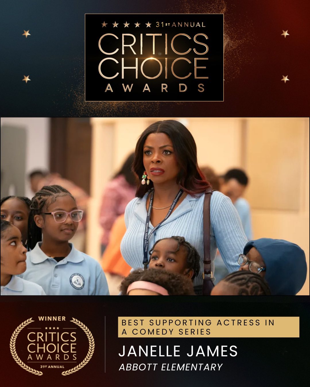 “31st Critics Choice Awards” – Best Supporting Actress in a Comedy ...