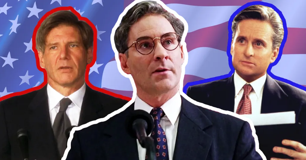 "Air Force One" (1997), "Dave" (1993), "The American President" (1995)