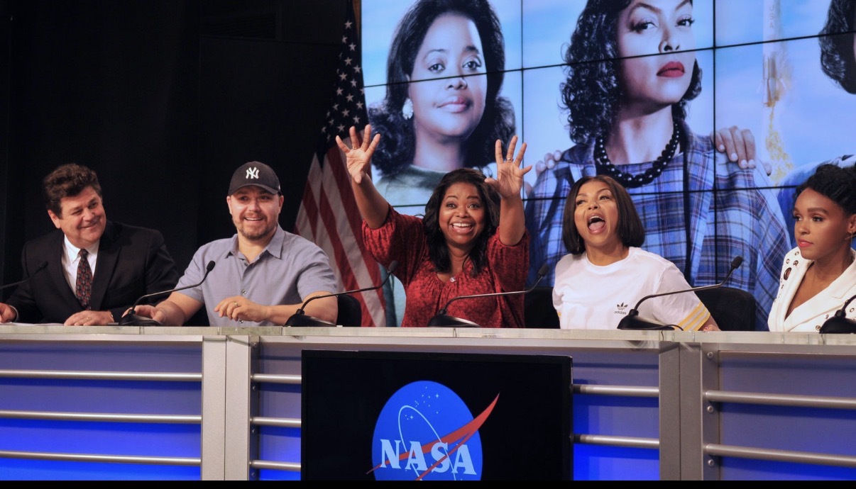 Members of the media were invited to NASA’s Kennedy Space Center in Florida to participate in a news conference Dec. 12 with cast members from the 20th Century Fox motion picture Hidden Figures. The film is based on the book of the same title, by Margot Lee Shetterly, and chronicles the lives of Katherine Johnson, Dorothy Vaughan and Mary Jackson -- African-American women working at NASA as “human computers,” who were critical to the success of John Glenn’s Friendship 7 mission in 1962.