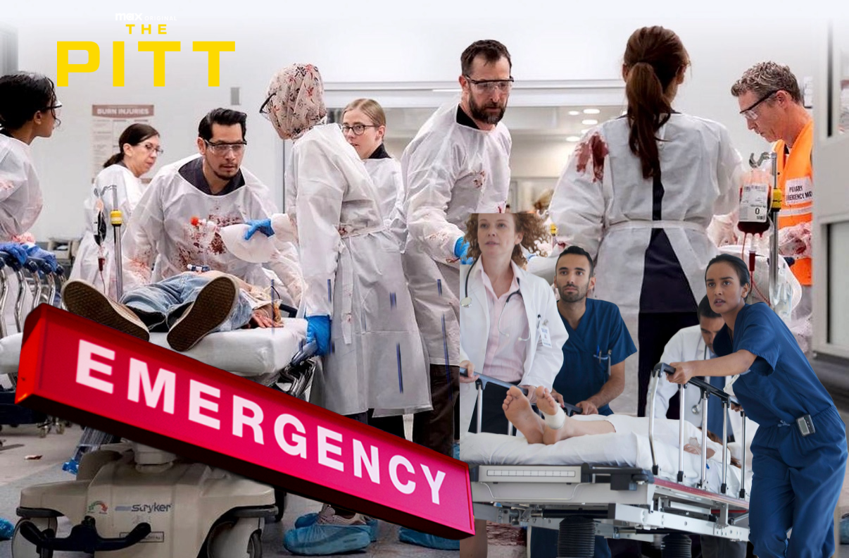 nside the Emergency Room — Real vs. Reel Medicine In the evolving landscape of medical television, few series attempt what The Pitt does: to collapse the illusion of episodic storytelling into something closer to lived experience. Created by R. Scott Gemmill and executive produced by John Wells and Noah Wyle, the series positions itself not merely as another hospital drama, but as a structural experiment—one that mirrors the relentless temporality of emergency medicine itself. Each season unfolds across a single 15-hour shift at a fictional Pittsburgh trauma center, with each episode representing roughly one hour of real time. This is not just a stylistic choice—it is a thesis. In abandoning the compressed, case-of-the-week format popularized by predecessors like ER, The Pitt attempts to reframe the emergency room not as a stage for narrative resolution, but as a system defined by continuity, overload, and moral ambiguity.