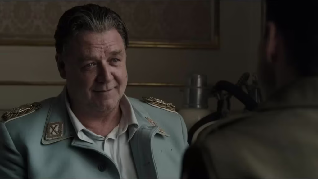 Russell Crowe and Rami Malek in "Nuremberg" (2025) Photo Credit: Sony Pictures Classic