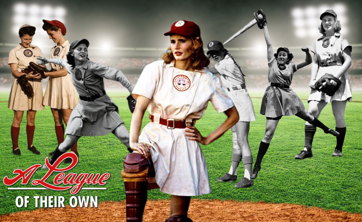 Geena Davis as Dorothy "Dottie" Hinson in "A League of Their Own" (1992) Photo Credit: Columbia Pictures Former All-American Girls Professional Baseball League players Dorothy Kamenshek, Sophie Kurys, Jean Faut, Helen Callaghan, Marge Callaghan, and Dottie Schroeder.